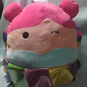 Squishmallows 16” Rainbow Fairy Esmina Plush Stuffed Animal Toy Kellytoy